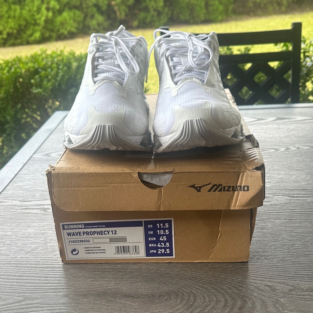 Mizuno Wave Prophecy 12 White Sneakers